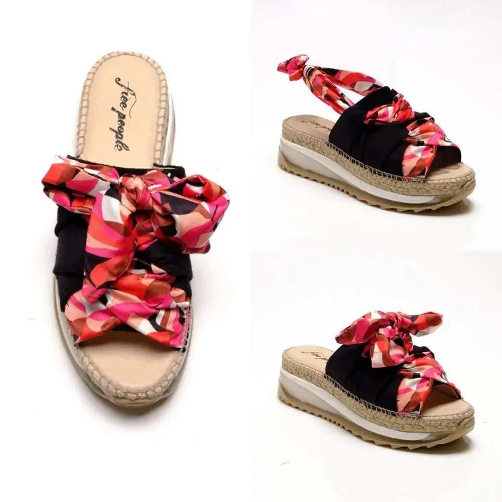FREE PEOPLE Multi Color Watermelon Chapmin Sport Sandal‎